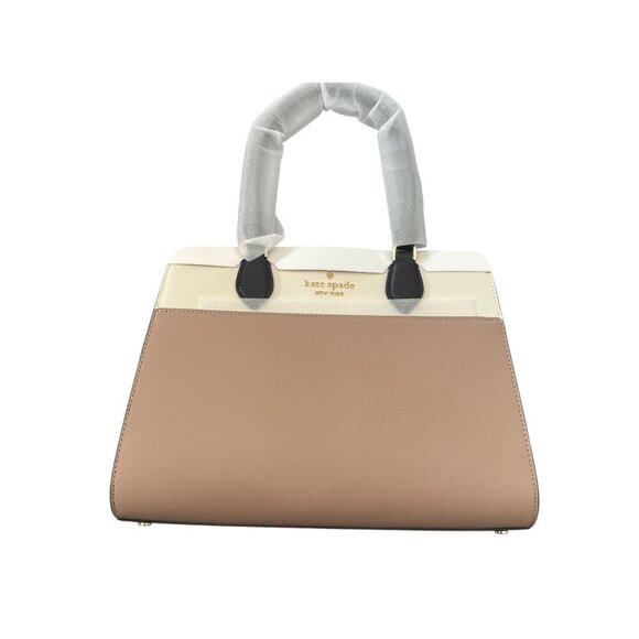 Kate Spade Womens Hazelnut Leather Madison Zip Medium Satchel Handbag New - Picture 3 of 9